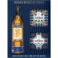 Gran Centenario Añejo with Two Ceramic Coasters Tequila