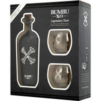 Bumbu X.O. Rum with Glasses