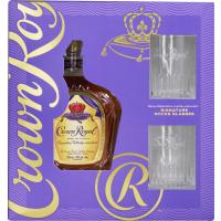 Crown Royal Blended Canadian Whisky with Glasses
