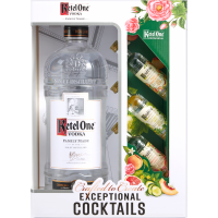 Ketel One Vodka with Three Mini Botanical Bottles (1.75L)