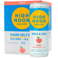 High Noon Peach Hard Seltzer 4-Pack