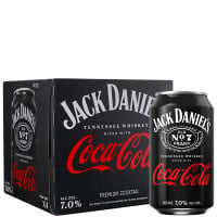 Jack Daniel's Whiskey & Coca Cola 4-Pack