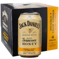 Jack Daniel's Whiskey, Honey & Lemonade 4-Pack