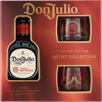 Don Julio Reposado Tequila Gift Set with 2 Rocks Glasses