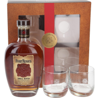 Four Roses Small Batch Kentucky Straight Bourbon Whiskey with Glasses