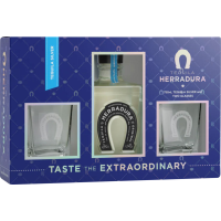 Herradura Silver Tequila with Glasses