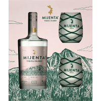 Mijenta Tequila Blanco with Glasses