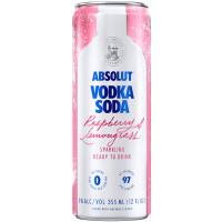 Absolut Raspberry & Lemongrass Vodka Soda 4-Pack