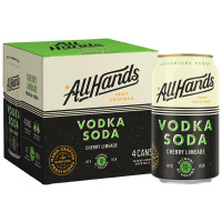 All Hands Vodka Soda Cherry Limeade 4 Pack