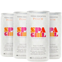 Spa Girl Peach Vodka Cocktail (4-Pack) (800mL)
