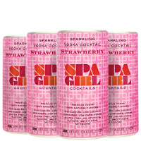 Spa Girl Sparkling Strawberry Vodka Cocktail (4-Pack) (800mL)