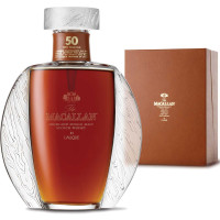 The Macallan 50 Year Old Highland Single Malt Scotch Whisky in Lalique
