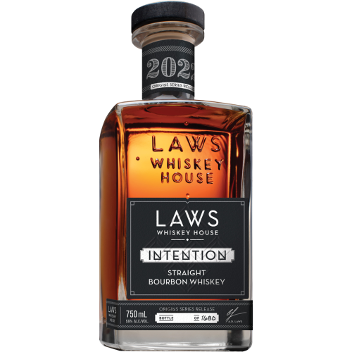 A.D. Laws Intention Straight Bourbon Whiskeyのボトル画像
