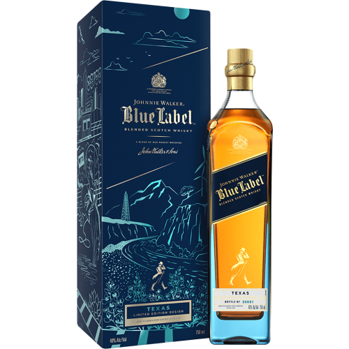 Johnnie Walker Blue Label Texas Limited Edition Design Blended