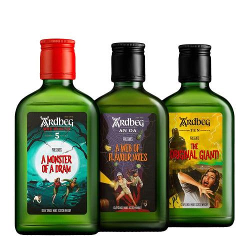 アードベックArdbeg The Three モンスターラック3本セット Ardbeg The Three Monsters of Smoke Gift Set | Caskers