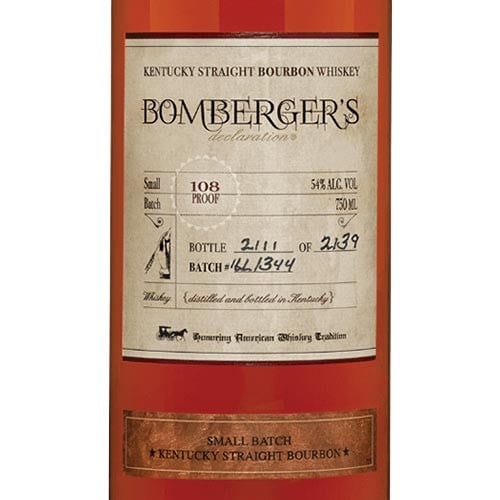 Bomberger's Declaration Small Batch Kentucky Straight Bourbon