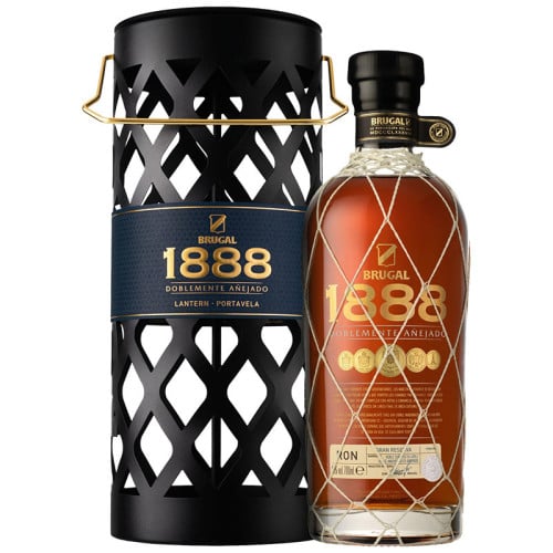 BRUGAL 1888 ラム酒 700ml 外箱付き Brugal 1888 Double Aged Rum Lantern | Caskers
