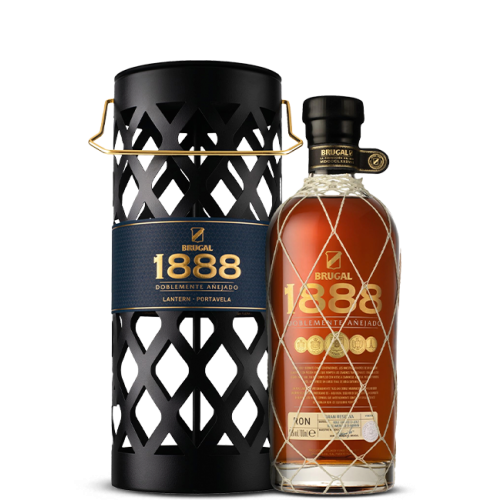 BRUGAL 1888 ラム酒 700ml 外箱付き Brugal 1888 Double Aged Rum Lantern | Caskers