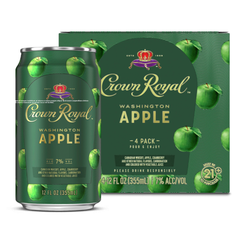 Crown Royal Washington Apple Whisky Cocktail 4-Pack: Buy Now | Caskers