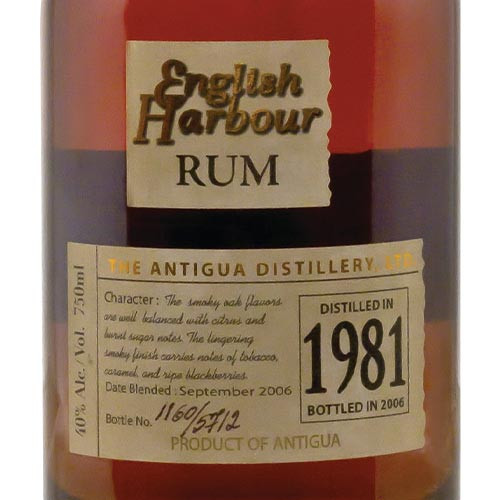 old harbour tobacco English Harbour 25 Year Old 1981 Rum