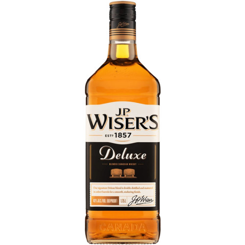 J P Wiser s Deluxe Blended Canadian Whisky 1 75L Caskers J P Wiser s Deluxe Blended Canadian Whisky 1 75L Caskers