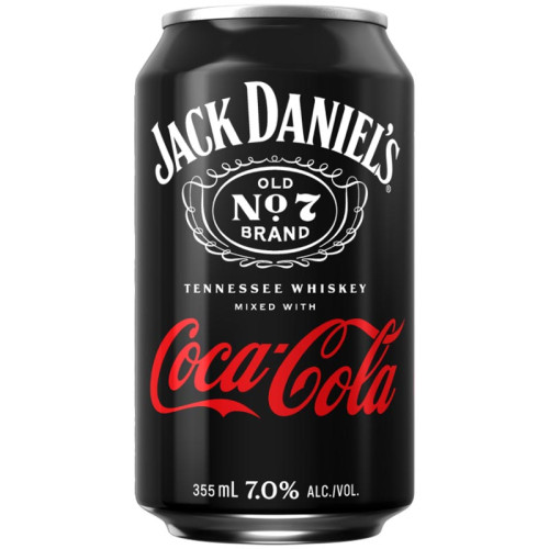 Jack Daniel's Whiskey & Coca Cola 4-Pack | Caskers