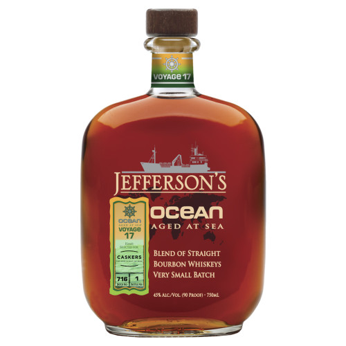 A*n様 OCEAN WHISKY Ship Bottle 10 Years O Jefferson's Ocean Aged at Sea Voyage 17 Caskers Edition 2019 | Caskers