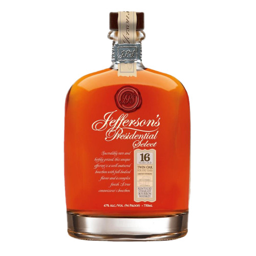 Jefferson's Presidential Select 16YO Twin Oak Bourbon Whiskey: Buy
