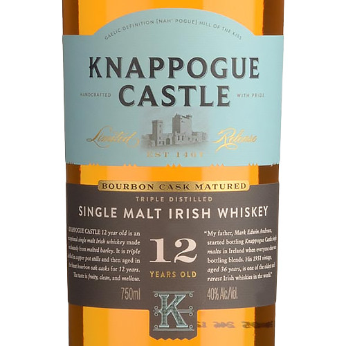 KNAPPOGUE CASTLE 12年 700ml 2019年限定 Knappogue Castle 12YO Single Malt Irish Whiskey: Buy Now | Caskers