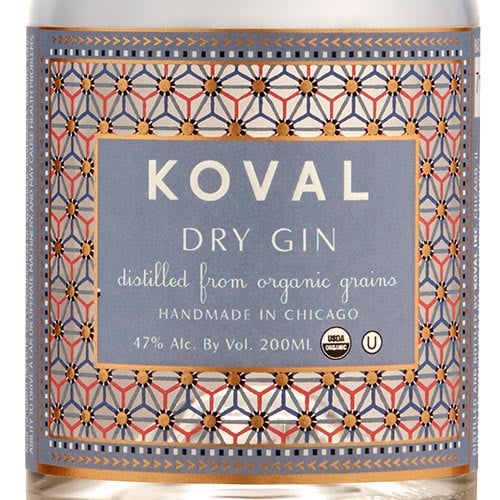 飲料・酒 KOVAL Bourbon Whiskey & Dry Gin 2本セット