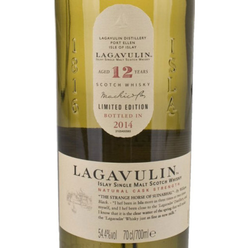 Lagavulin 12YO Cask Strength Single Malt Scotch Whisky | Caskers