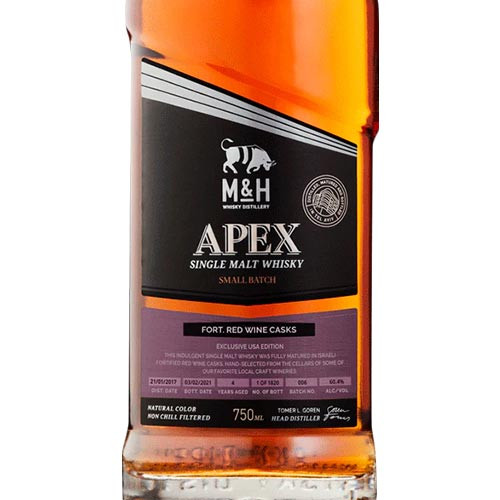 Milk & Honey Apex 4YO Fortified Red Wine Cask Single Malt Whisky