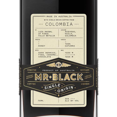 Mr. Black Single Origin Colombia Coffee Liqueur | Caskers
