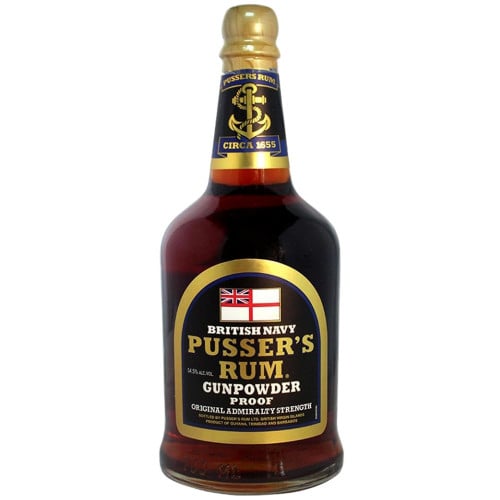 Pusser's Rum 　パッサーズ　オールドボトル　150プルーフ　ラム酒 Pusser's Gunpowder Proof Rum : Buy Now | Caskers