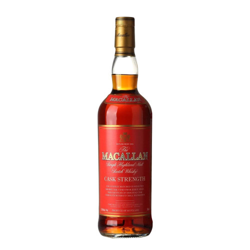 ウイスキー THE MACALLAN CASK STRENGTH 750ml The Macallan Cask Strength Red Label Single Malt Scotch Whisky