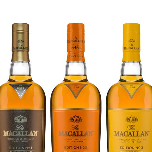 ウイスキー The Macallan Edition No. 2 & 3 700ml The Macallan Edition Series Set (No. 1 + No. 2 + No. 3) | Caskers