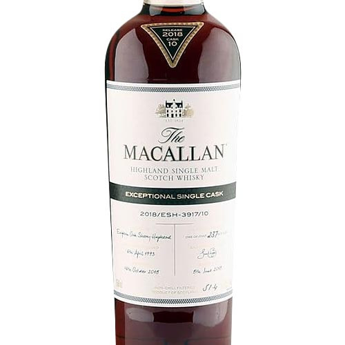 The Macallan Exceptional Cask 2018/ESH-3917/10 Single Malt Scotch