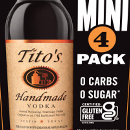 Tito's Handmade Vodka 4 Pack (50mL): Buy Now | Caskers