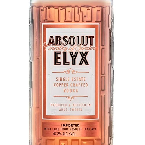 Absolut ELYX Single Estate Handcrafted 750 ml Empty Vodka Bottle Only 