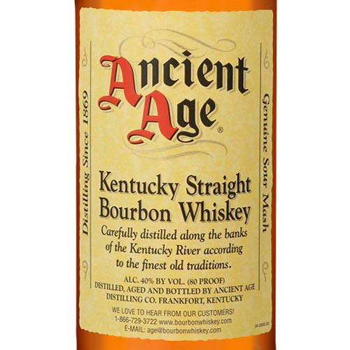 古酒　Ancient Age 80 Proof Bourbon Whiskey Ancient Age Kentucky Straight Bourbon Whiskey 750ml 80 Proof