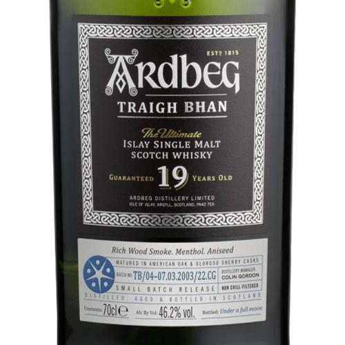 Ardbeg Traigh Bhan 19YO 2022 Edition Single Malt Scotch Whisky