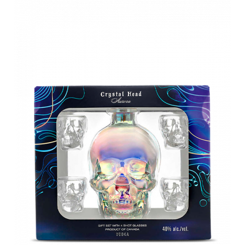 Crystal Head Aurora Vodka Gift Set | Caskers