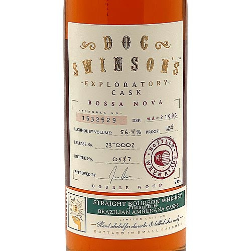 Doc Swinson's Exploratory Cask Bossa Nova Straight Bourbon Whiskey