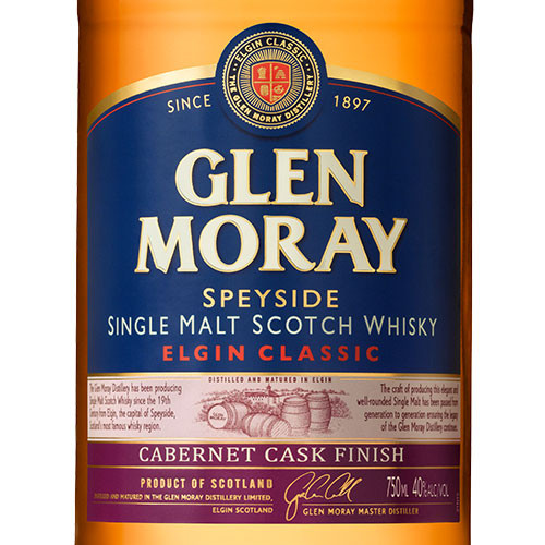 Glen Moray Cabernet Cask Finish Single Malt Scotch Whisky | Caskers