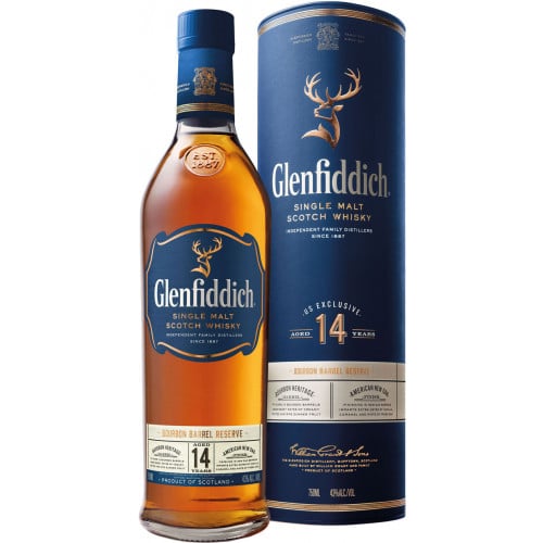 Details about   Glenfiddich Bourbon Barrel Reserver 14yr Scotch Limited Whisky Bottle RARE 