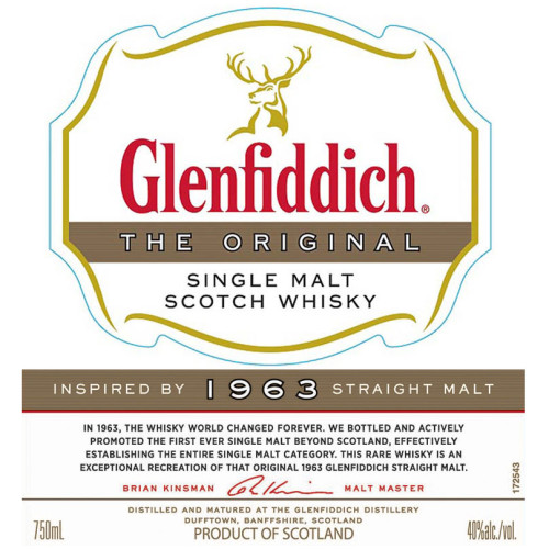Glenfiddich The Original Single Malt Whisky 1963