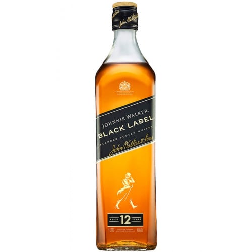 geschiedenis Bewolkt Vermindering Johnnie Walker Black Label 12YO Blended Scotch Whisky (1L): Buy Now |  Caskers