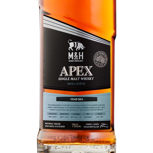 M&H APEX DEAD SEA シングルモルトウイスキー 700ml M&H Apex Dead Sea Single Malt Whisky - Old Town Tequila