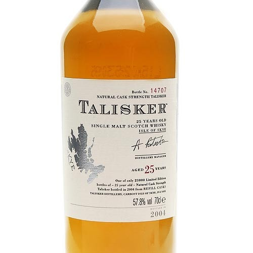 Talisker 25 Year Old Single Malt Scotch Whisky | Caskers