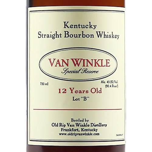 Van Winkle Special Reserve Lot 